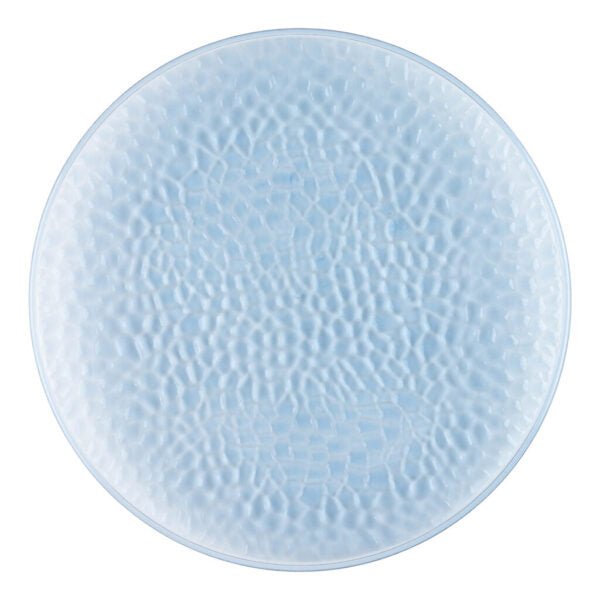 Blue Hammered 13″ Round Plastic Charger Plate - 4 Pack - Pro Linens