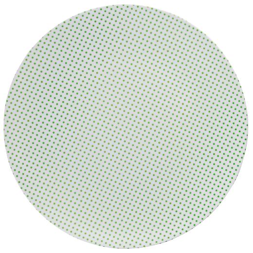 Blue/Green and White Round Plastic Plates - Aztec Plate Pro Linens