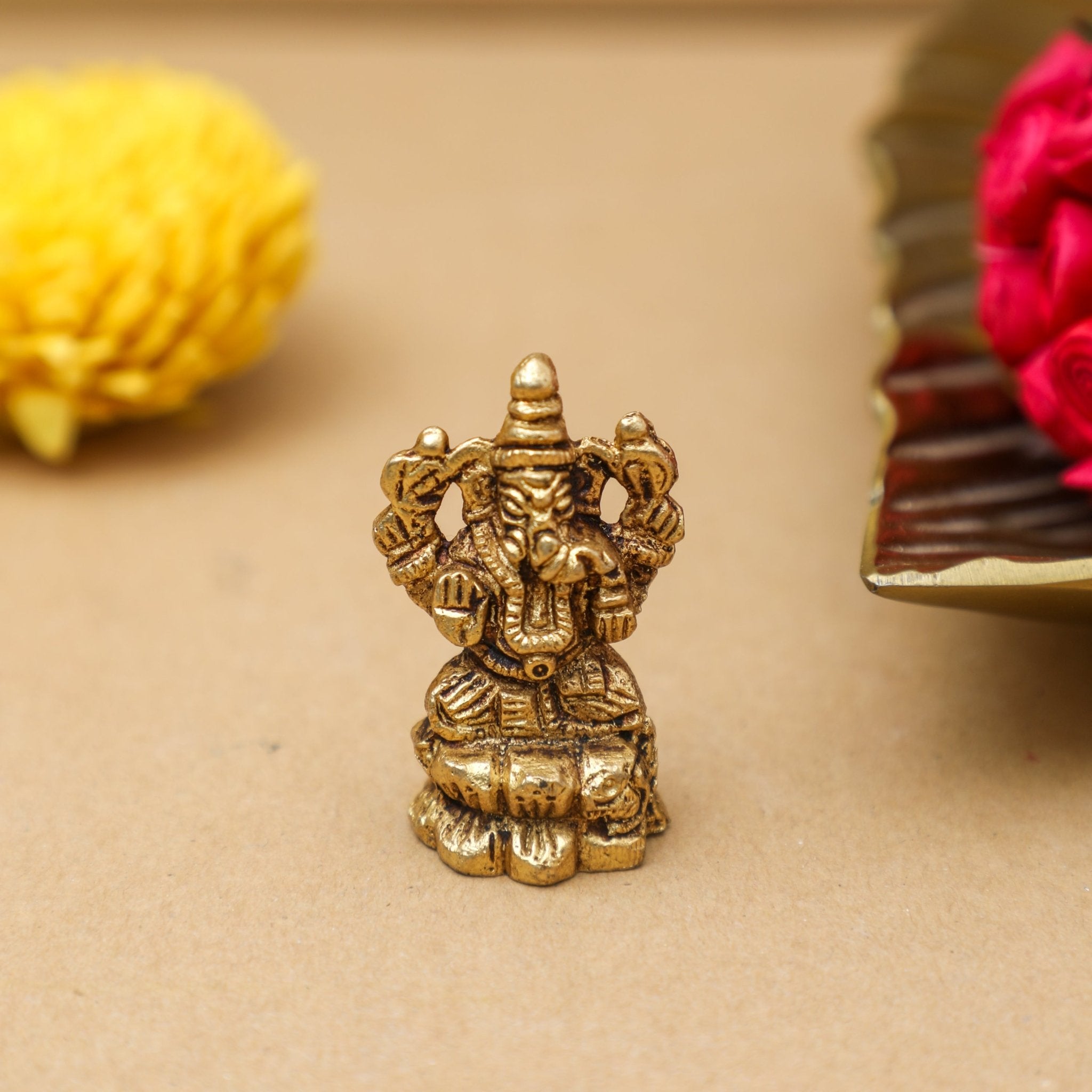 Brass Lord Ganesha Statue Brass PRO Indian