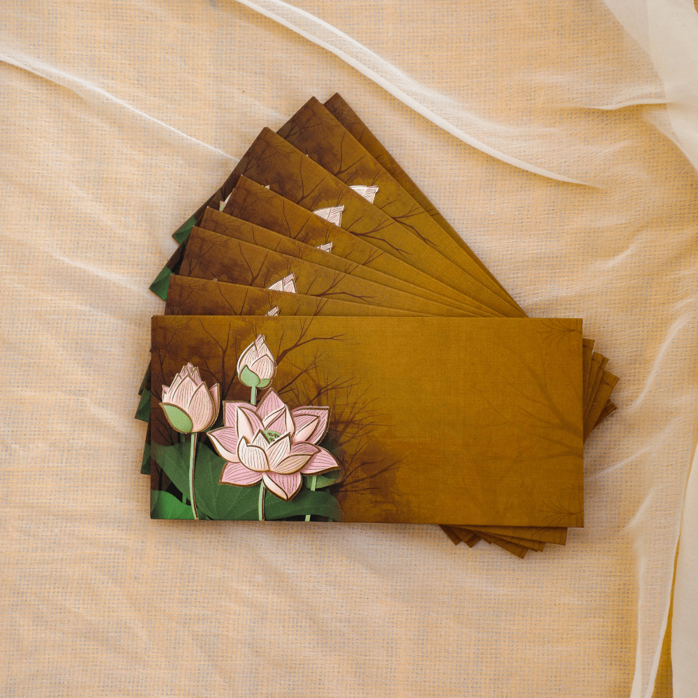 Brown Lotus Envelopes Envelopes PRO Indian