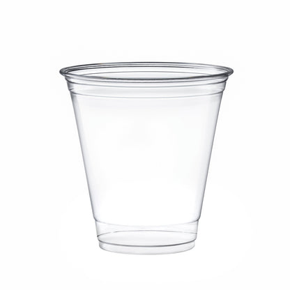 Clear PET Plastic Cold Cup - 12 oz. - 50/Pack - Pro Linens