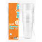 Clear Plastic Cups with Straw Slot Lid, PET Cups/Lids Combo Pack - Pro Linens