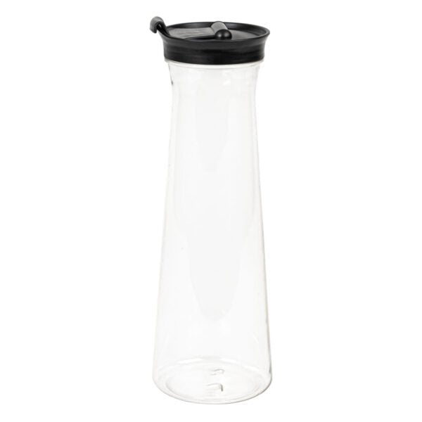 Clear Plastic Pitcher With Black Lid 32 oz. - 1 Pack - Pro Linens