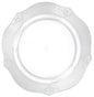 Clear Round Plastic Dinner Plate 20 Pack - Antique Plate Pro Linens