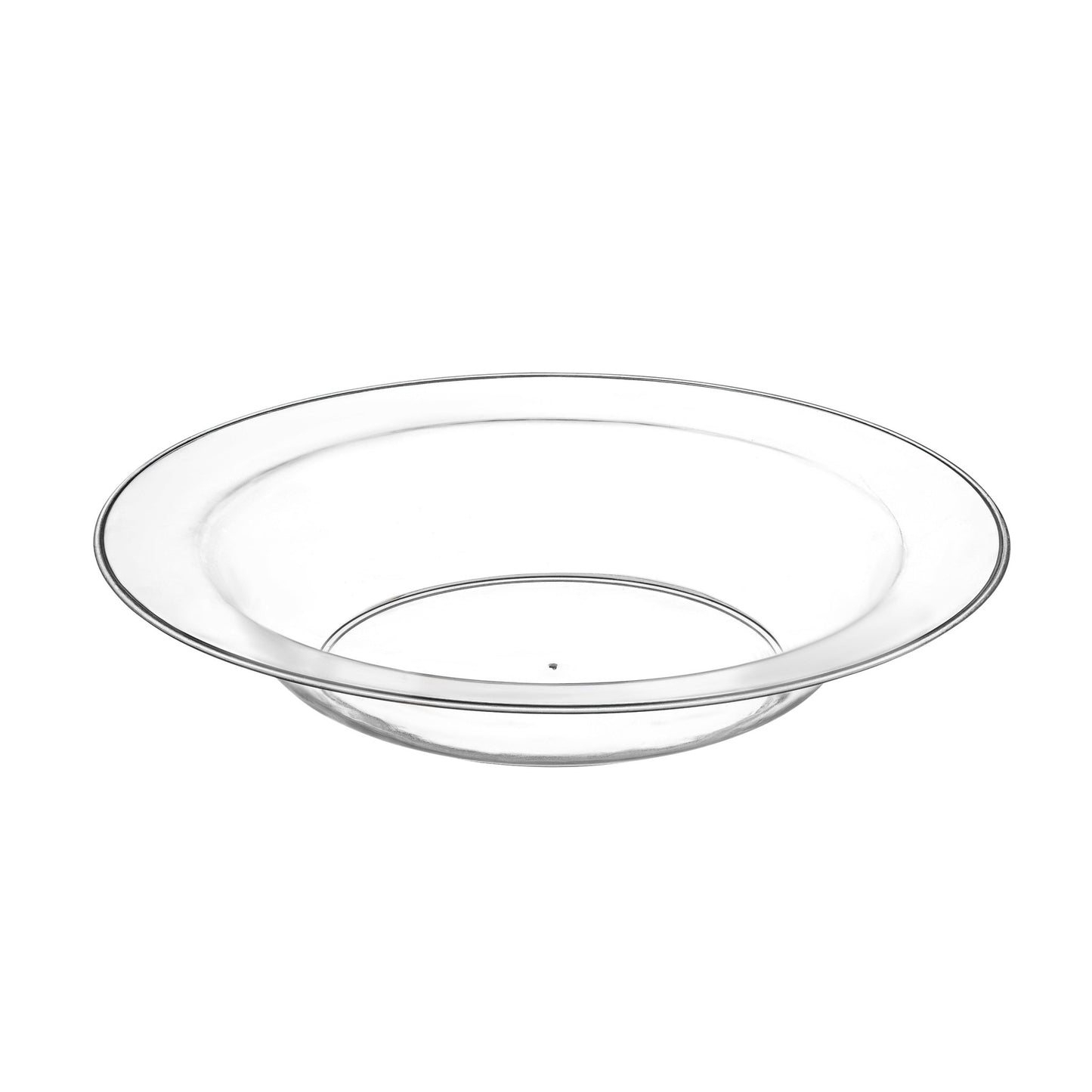 Clear Round Plastic Plates 30 Pack - Superior Plate Pro Linens