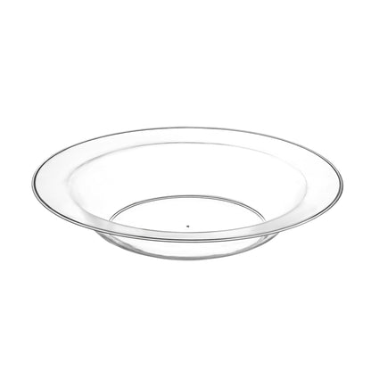 Clear Round Plastic Plates 30 Pack - Superior Plate Pro Linens