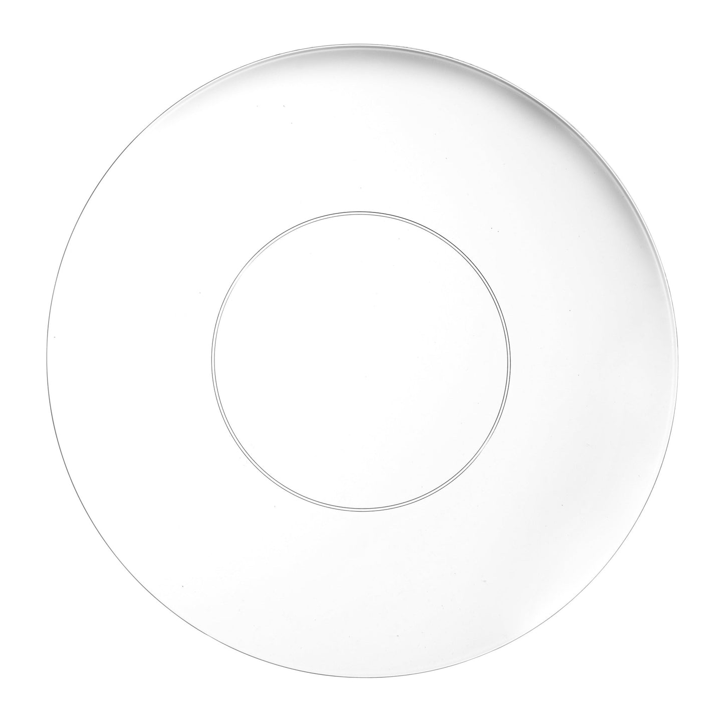 Clear Round Plastic Plates - Organic Plate Pro Linens