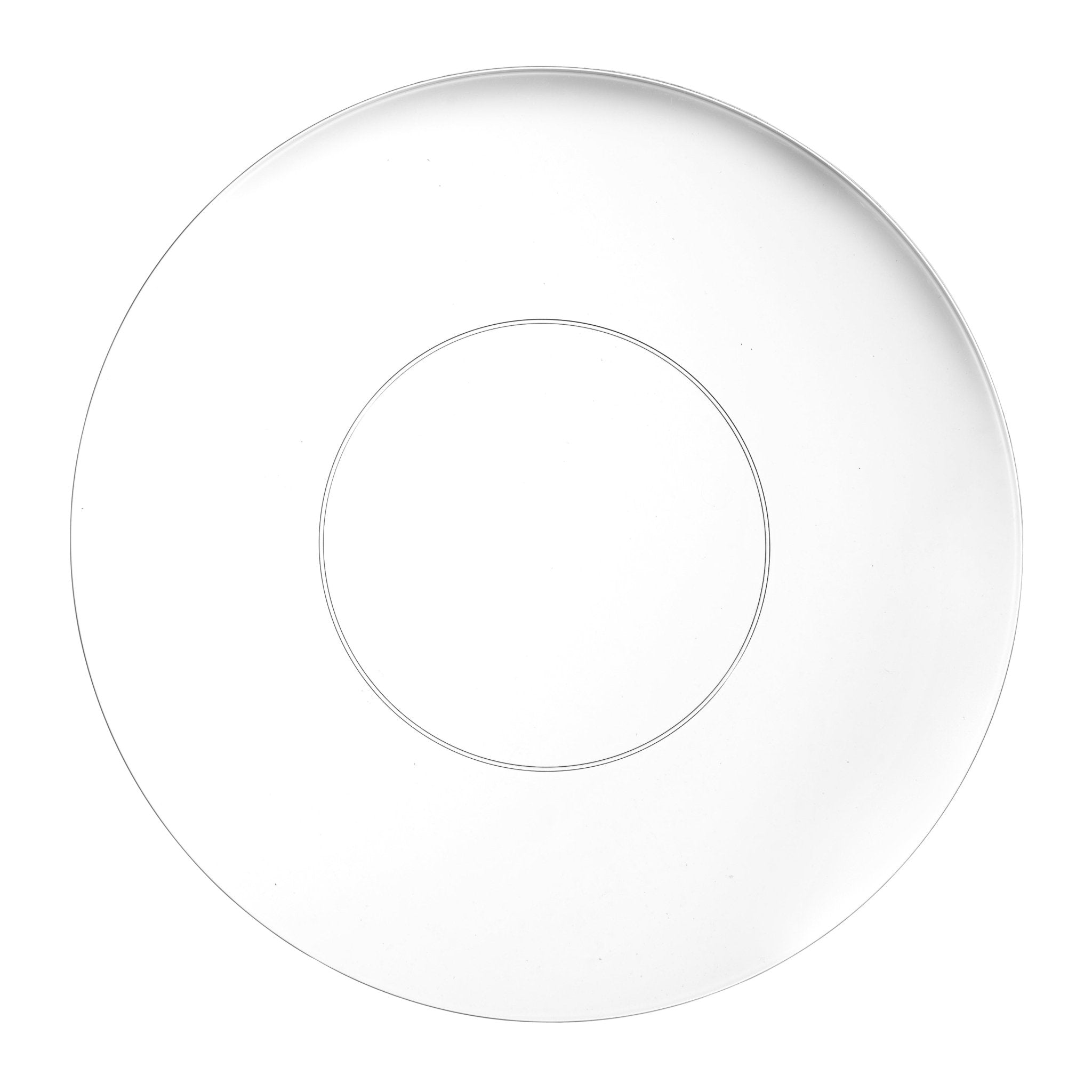 Clear Round Plastic Plates - Organic - Pro Linens