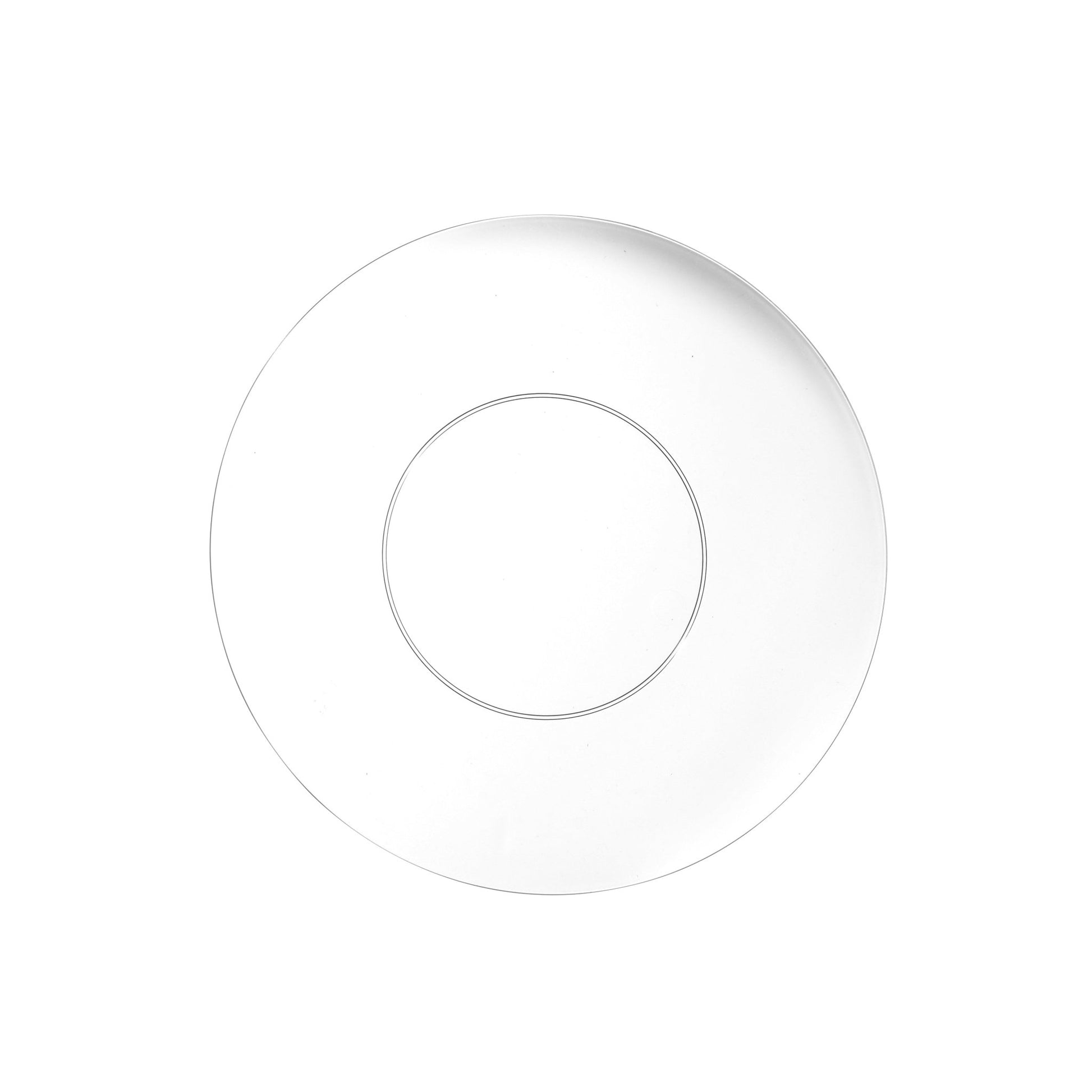 Clear Round Plastic Plates - Organic Plate Pro Linens