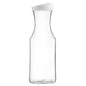 Clear Square Bottom Plastic Pitcher With White Lid - 1 Count - Pro Linens