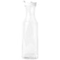 Clear Square Plastic Pitcher Bottle With White Lid 54oz - 1 Pack - Pro Linens