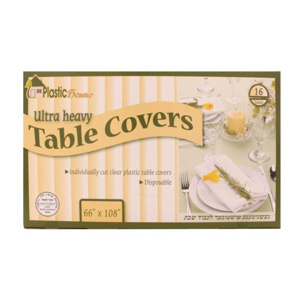 Clear Ultra Heavy Duty Tablecloths 66×108 – 16ct - Pro Linens