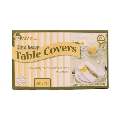 Clear Ultra Heavy Duty Tablecloths 66×72 – 24ct - Pro Linens