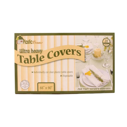 Clear Ultra Heavy Duty Tablecloths 66×90 – 20ct - Pro Linens