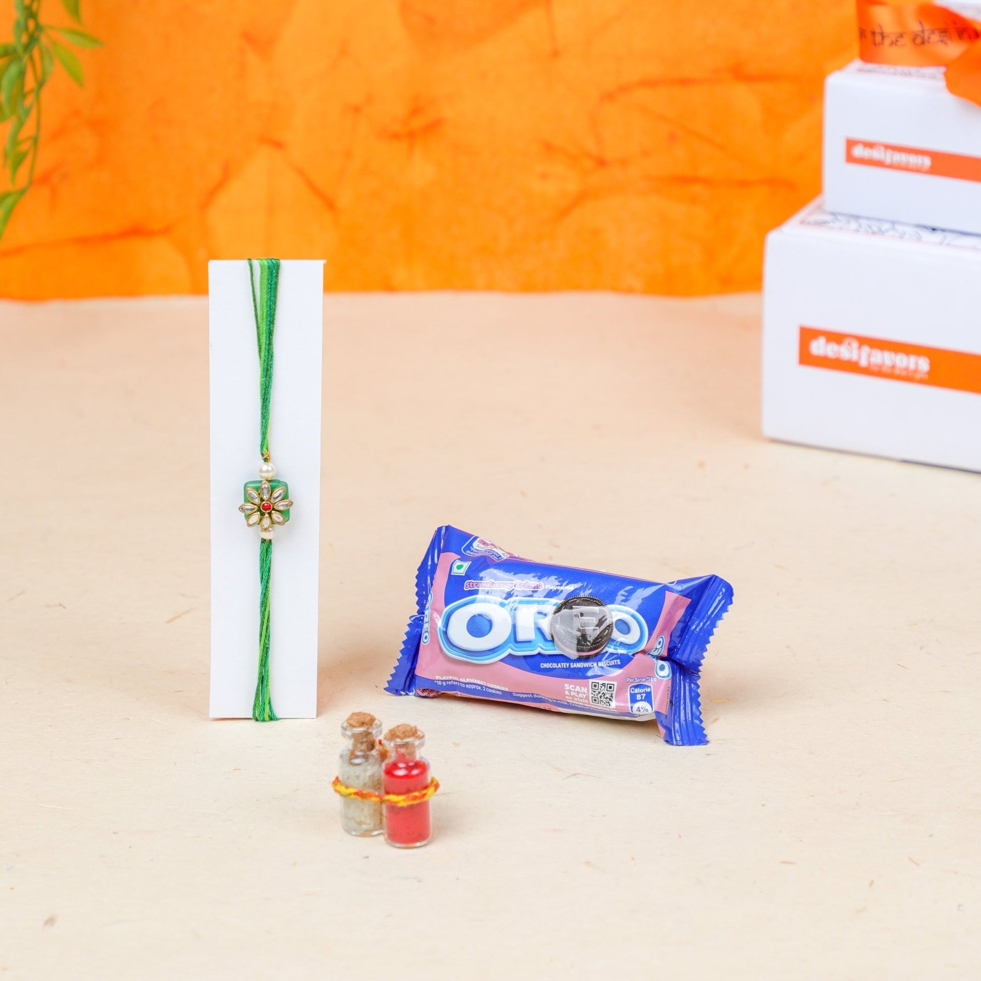 Cool Rakhi with Oreo Gift Hamper PRO Indian