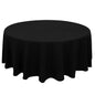 Cotton Blend 108" Round Tablecloth Black - Wrinkle-Resistant Design Pro Linens