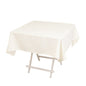 Cotton Blend 54"x54" Square Tablecloth Ivory - Wrinkle-Resistant Table Cover Pro Linens