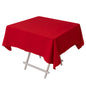 Cotton Blend 54"x54" Square Tablecloth Red - Wrinkle-Resistant Table Cover Pro Linens