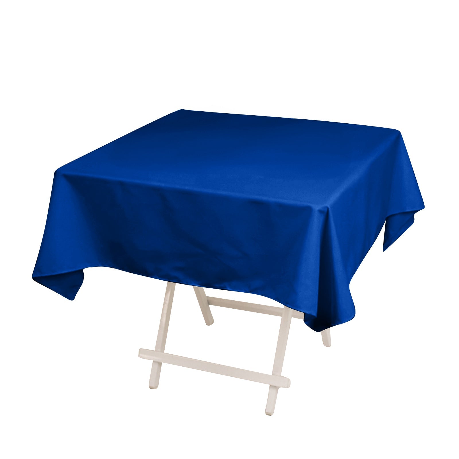 Cotton Blend 54"x54" Square Tablecloth Royal Blue- Wrinkle-Resistant Table Cover Pro Linens