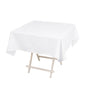 Cotton Blend 54"x54" Square Tablecloth White - Wrinkle-Resistant Table Cover Pro Linens