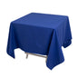 Cotton Blend 70"x70" Square Tablecloth Royal Blue - Wrinkle-Resistant Fabric Table Cover Pro Linens