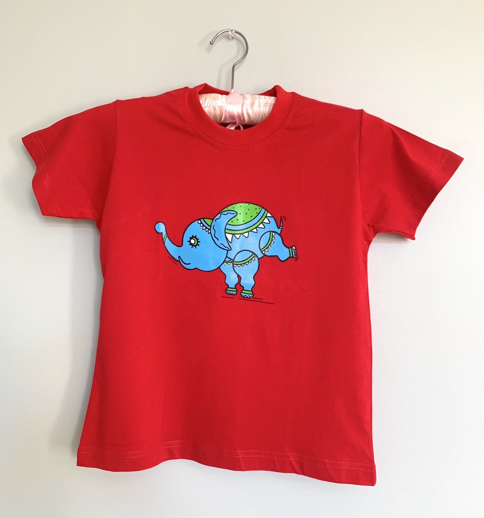 Cute Red Elephant T-Shirt ( Pack of 1) PRO Indian