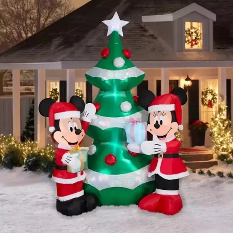 Disney 10' Pre - Lit Inflatable Mickey & Minnie Tree - Pro Linens