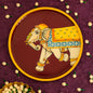 Elephant Hand-painted Wall Plate Pichwai Art PRO Indian