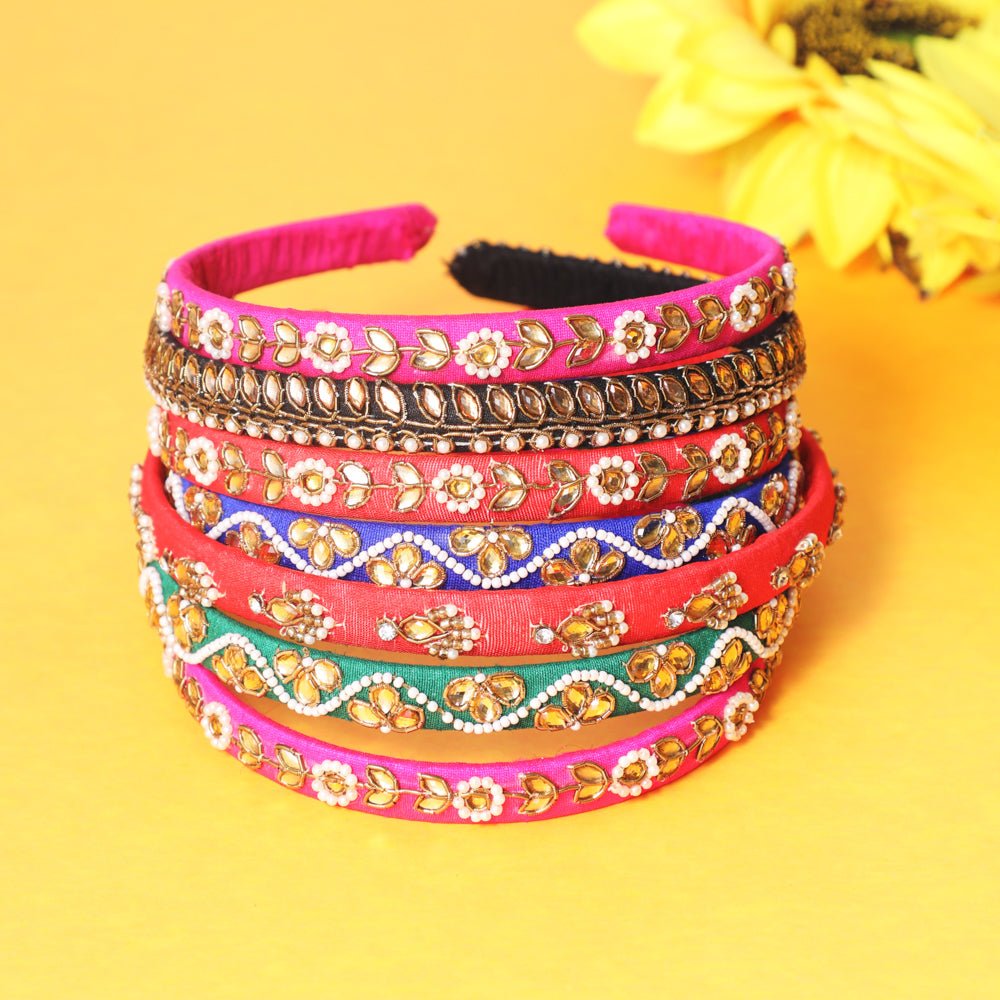 Embroidered Headbands for Girls Girly gifts PRO Indian