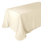 Faux Linen 90"x132" Rectangular Tablecloth Beige - Slubby Texture Wrinkle - Resistant Seamless Table Cover - Pro Linens