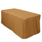 Fitted Polyester 72"x30" Rectangle Tablecloth Gold - Sleek and Durable for Events Pro Linens