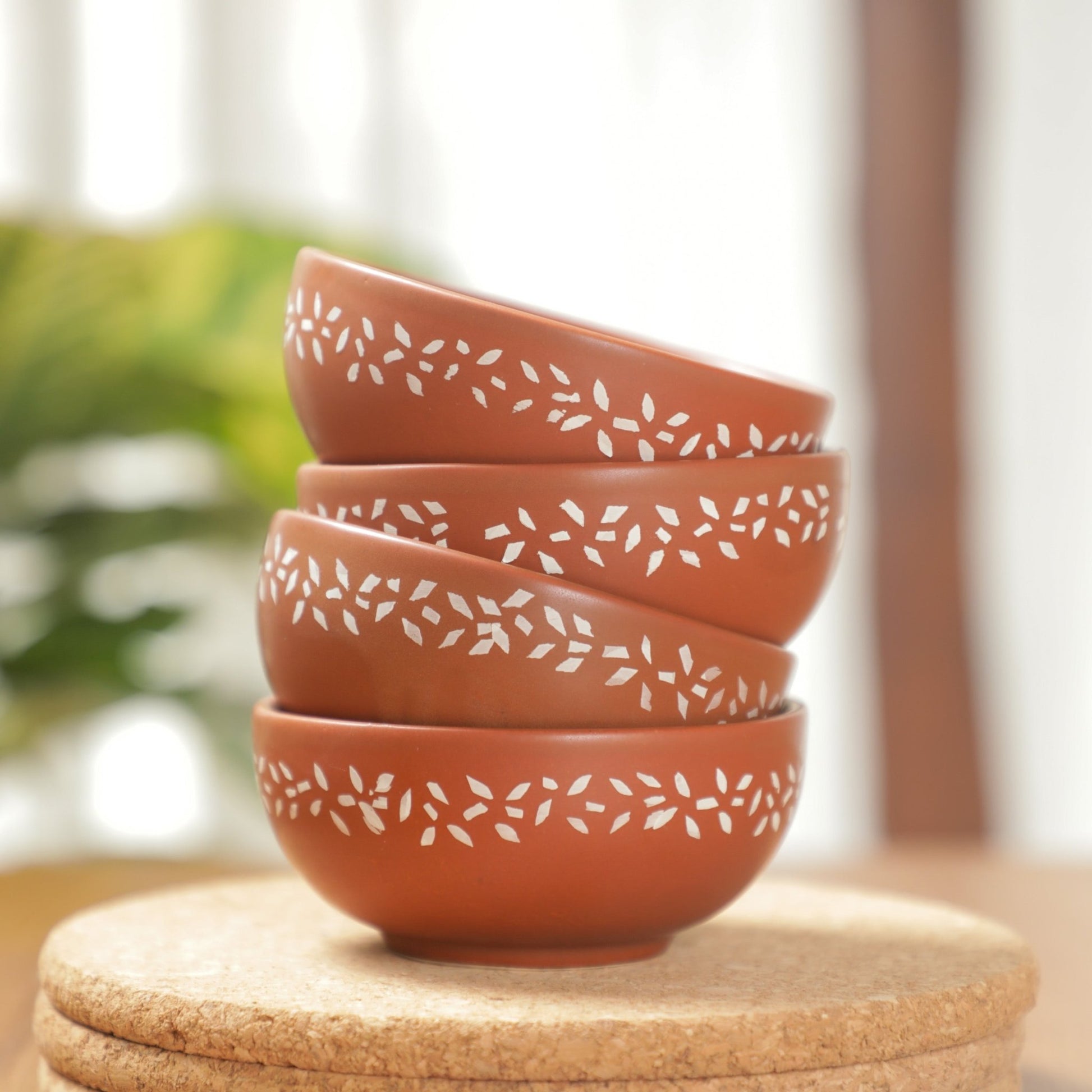 Floral Dessert Bowl Ceramic PRO Indian