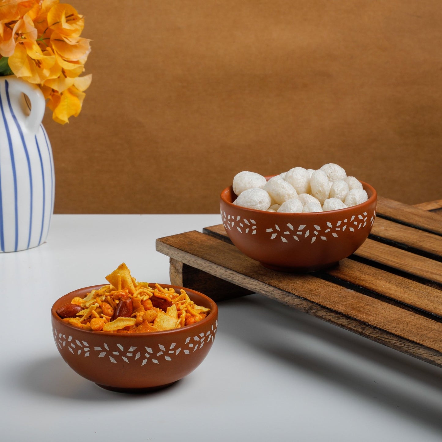 Floral Dessert Bowl Ceramic PRO Indian