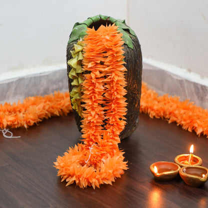 Floral Garland - Orange Plastic PRO Indian