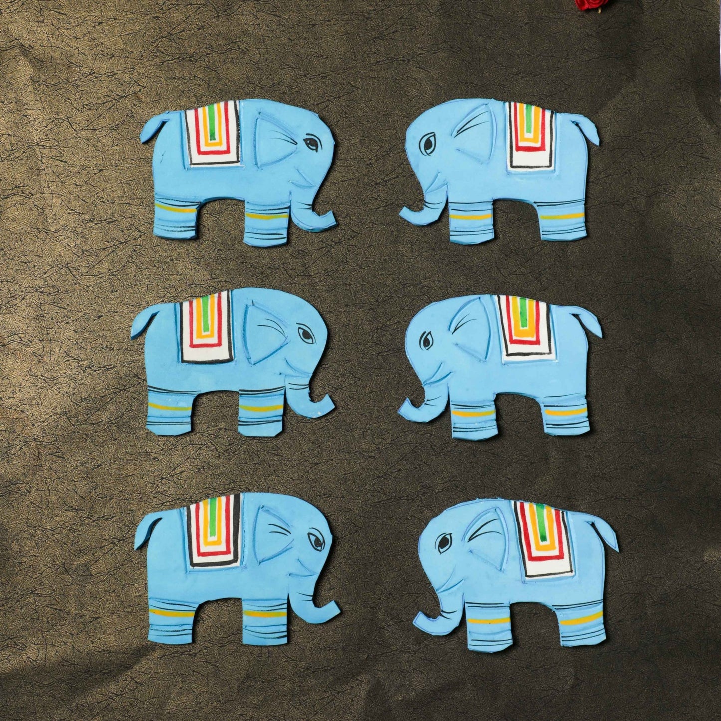 Foam Elephant Cutouts - Blue Foam PRO Indian