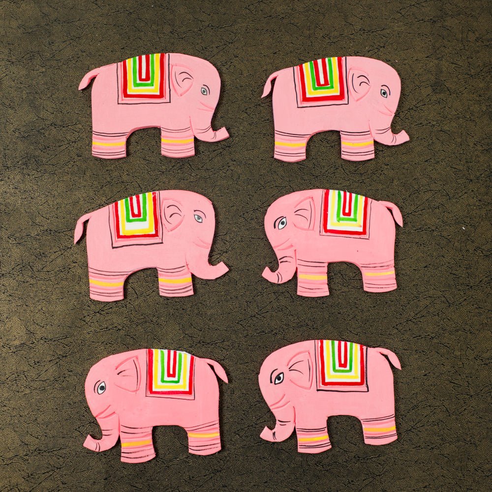 Foam Elephant Cutouts - Pink Foam PRO Indian