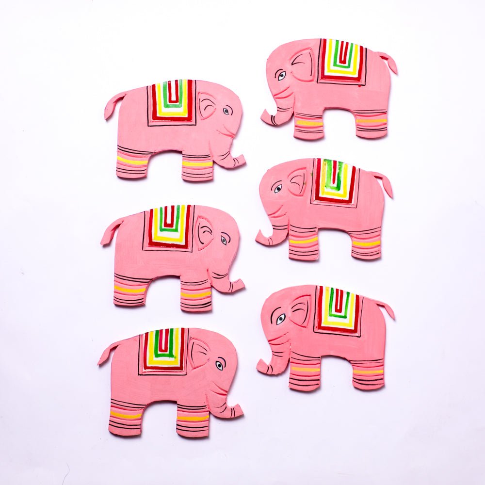 Foam Elephant Cutouts - Pink Foam PRO Indian