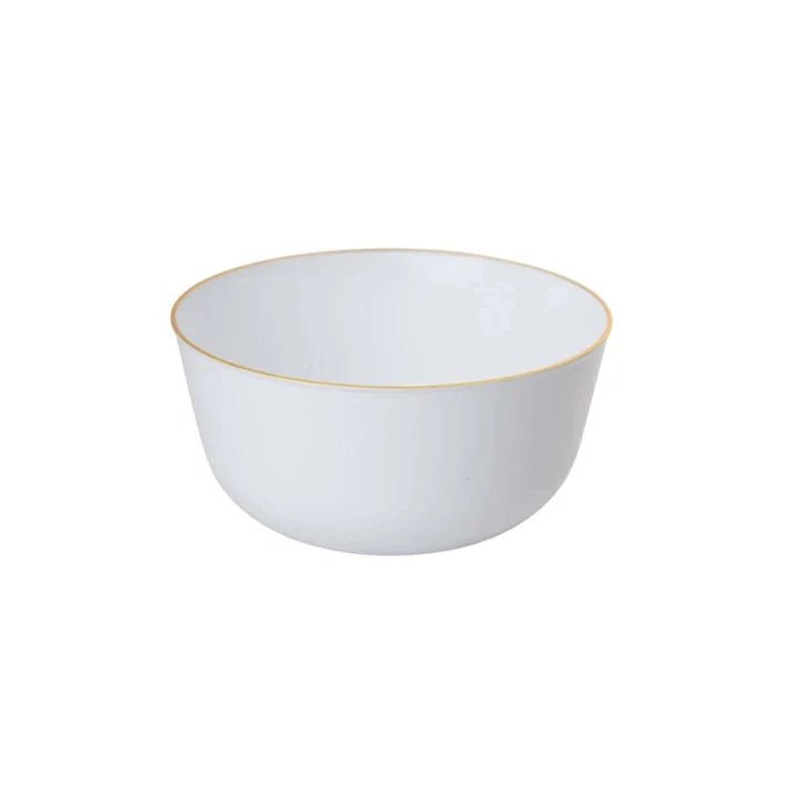 Gold and White Round Plastic Plates - Moroccan Plate Pro Linens