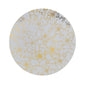 Gold and White Round Plastic Plates - Versa Plate Pro Linens