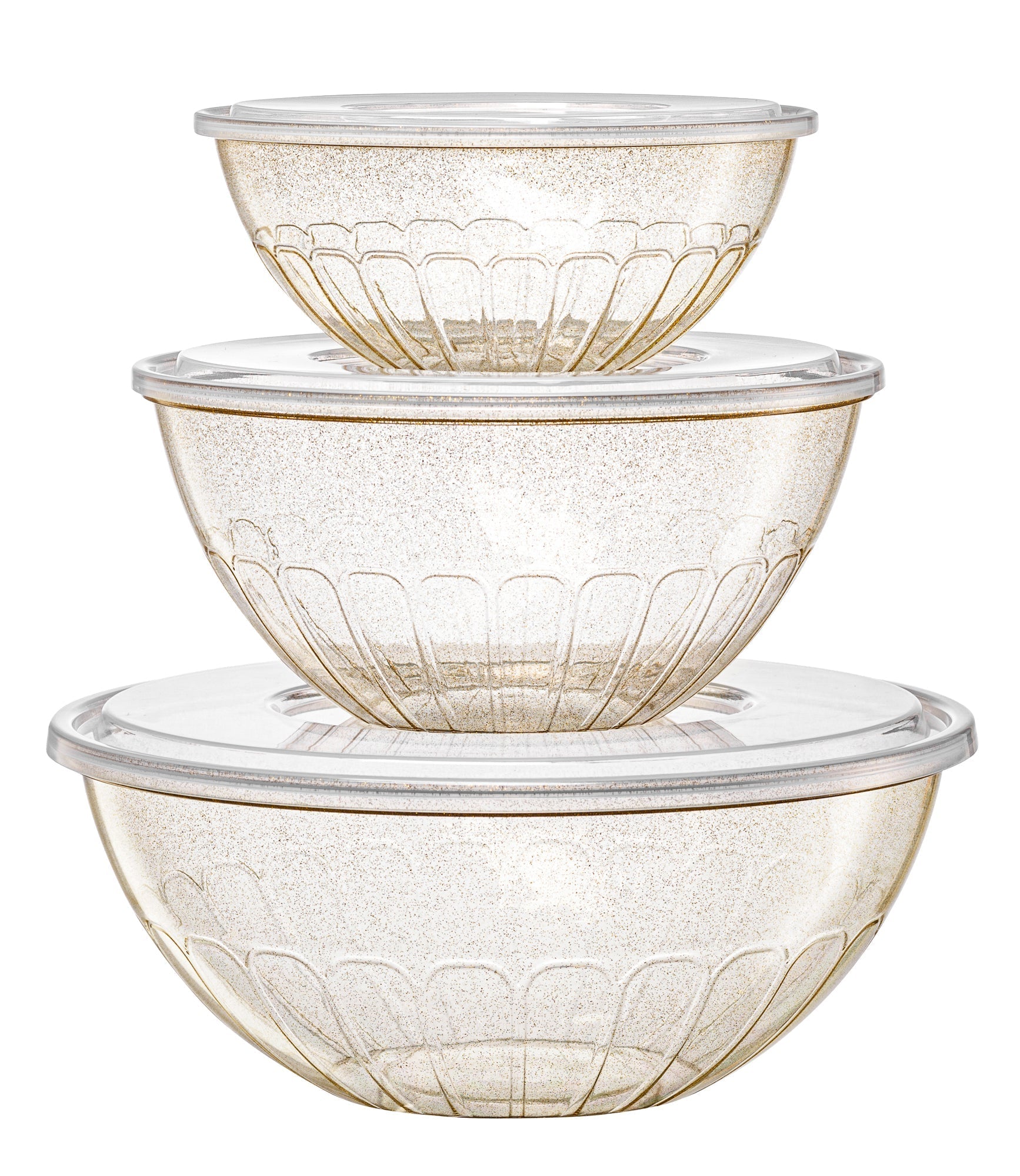 Gold Glitter Salad Bowl - 3 Count - Pro Linens