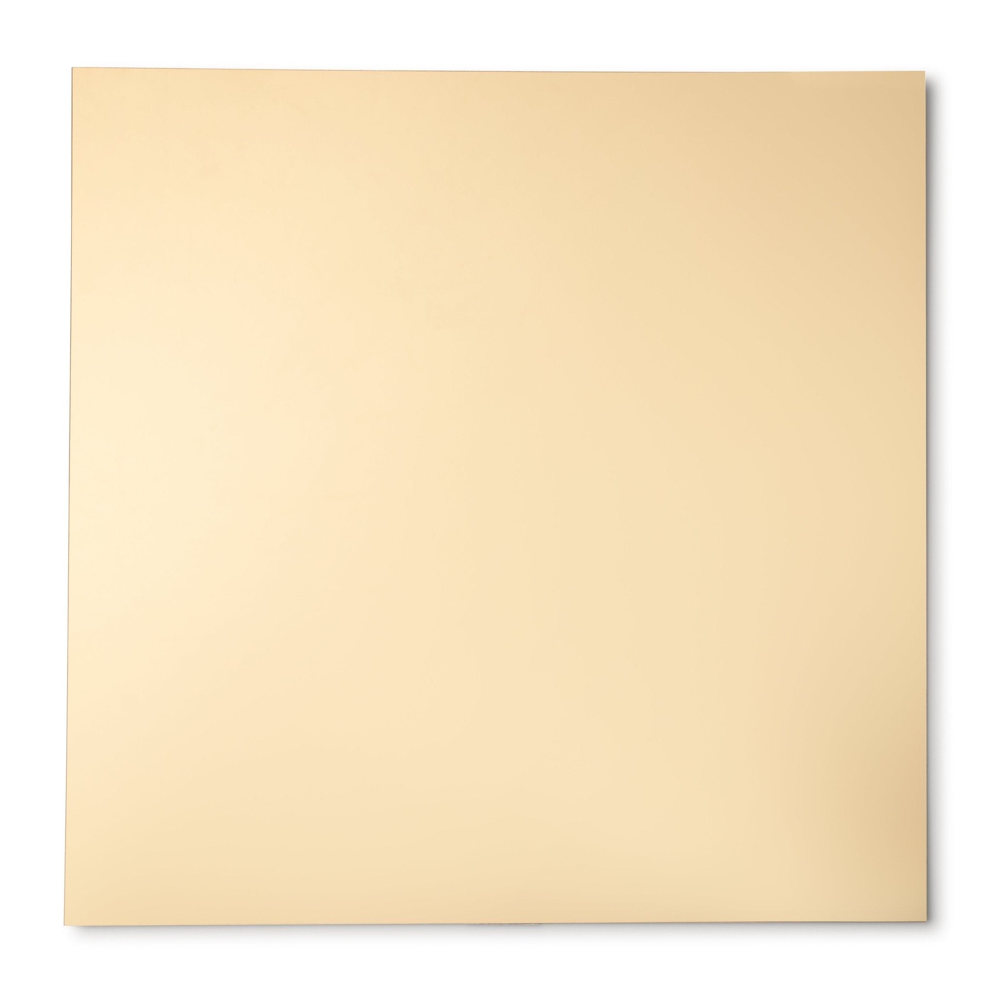 Gold Mirrored 12″ Square Plastic Charger Plate - 1 Count - Pro Linens