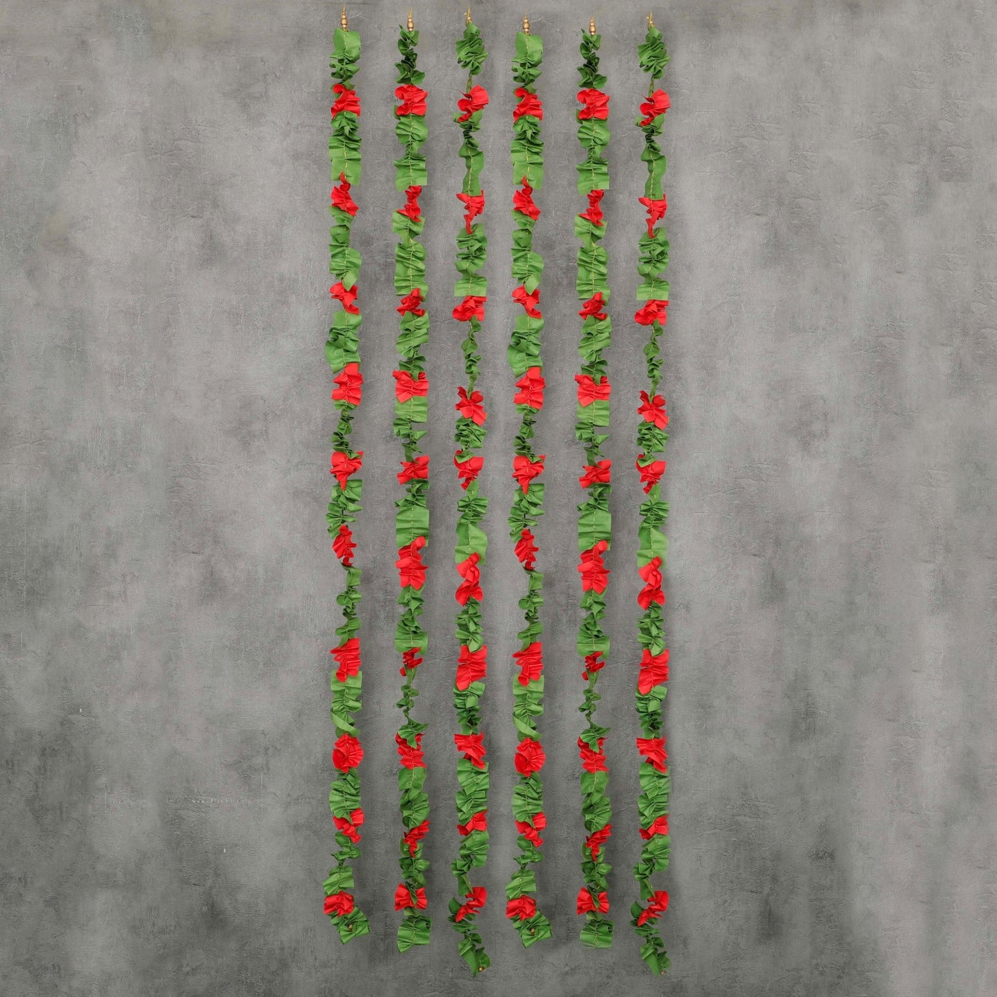 Green Red Cotton Paper Garland Paper PRO Indian