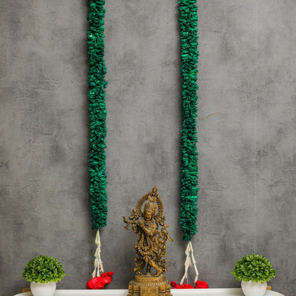 Green & Red Shola Garland PRO Indian