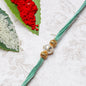 Handmade Pastel Green Rakhi Thread With Pearl - Raksha Bandhan rakhi PRO Indian