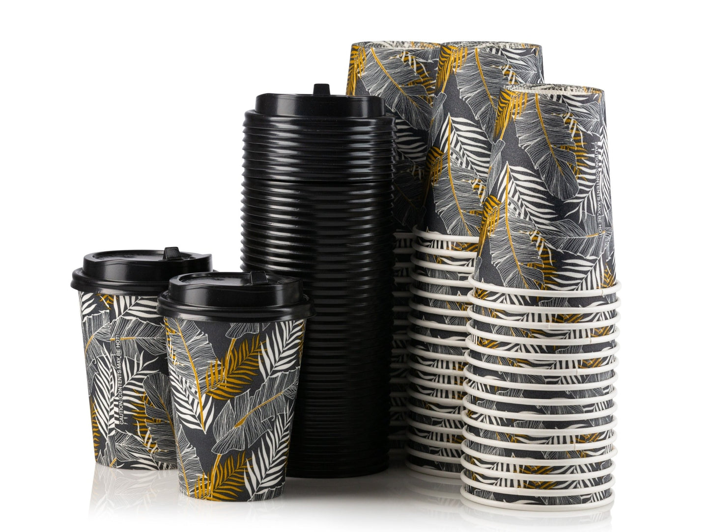 Insulated Paper Coffee Cups with Lids - Pro Linens