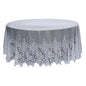 Lace 120" Round Tablecloth White - Seamless Premium Design for Upscale Celebrations Pro Linens