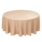 Lamour Satin 108" Round Tablecloth Nude - Durable & Silk-Like Table Cover Pro Linens