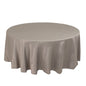 Lamour Satin 108" Round Tablecloth Silver - Durable & Silk-Like Table Cover Pro Linens