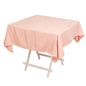 Lamour Satin 54"x54" Square Tablecloth Dusty Rose - Durable & Silk-Like Table Cover Pro Linens