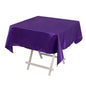 Lamour Satin 54"x54" Square Tablecloth Purple - Durable & Silk-Like Table Cover Pro Linens